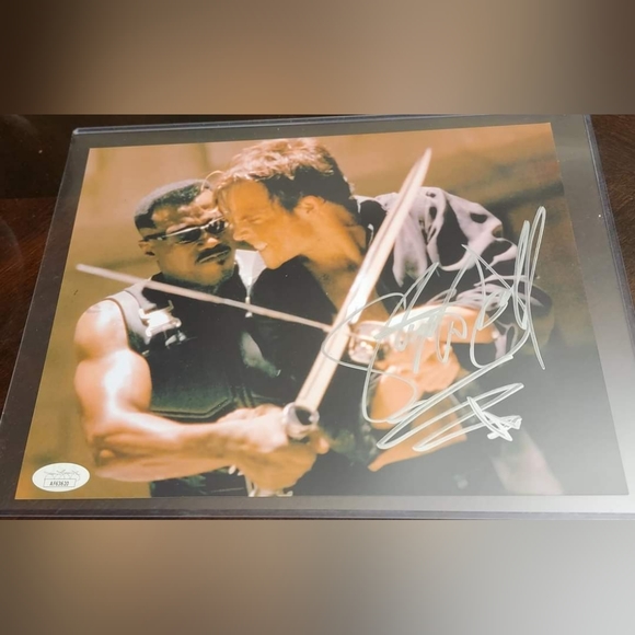 Stephen Dorff signed Decon Frost Vs Blade sword fight 8x10 photo. - Picture 1 of 3